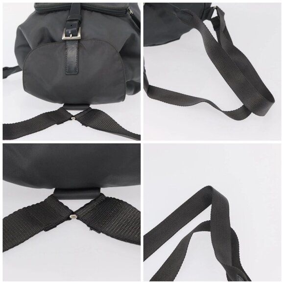 PRADA Backpack Nylon Gray Silve main image 12